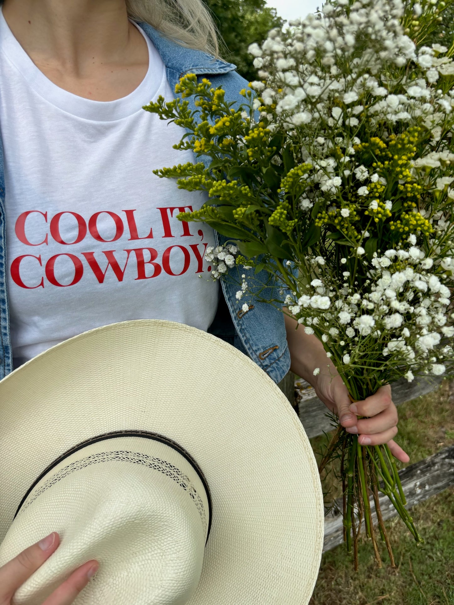 Cool It Cowboy Tee